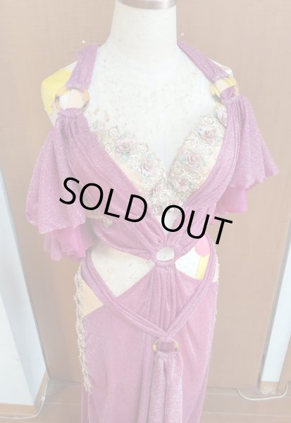 画像3: 大きいサイズラメボルドー衣装 (3)