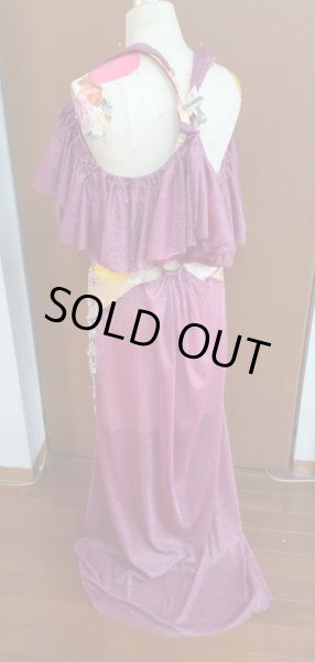 画像6: 大きいサイズラメボルドー衣装 (6)