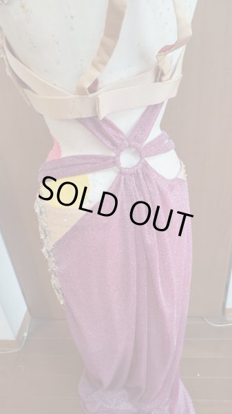 画像9: 大きいサイズラメボルドー衣装 (9)